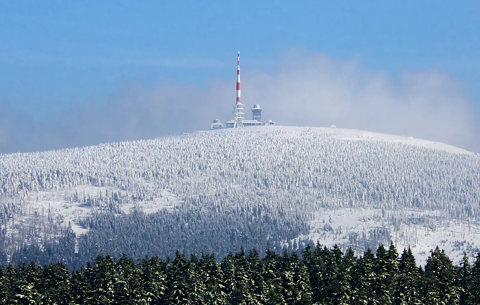 Blick von Torfhaus zum Brocken im Harz