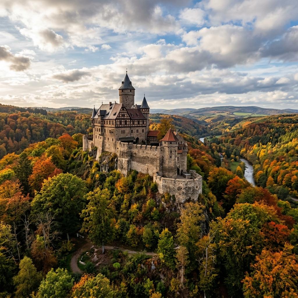 Burg Falkenstein im Selketal - Mittelalter, Museum und Aussicht