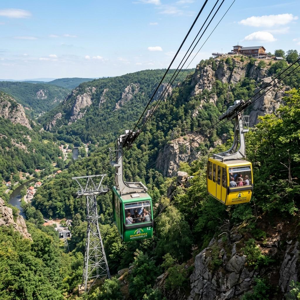 Hexentanzplatz Thale – Aussicht, Seilbahn und Bodetal – Bild 3
